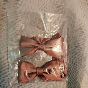 Revelry desert rose satin adult bowties